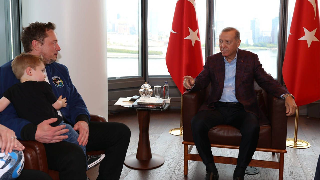 Cumhurbaşkanı Erdoğan, Elon Musk’ı Türkevi’nde ağırladı