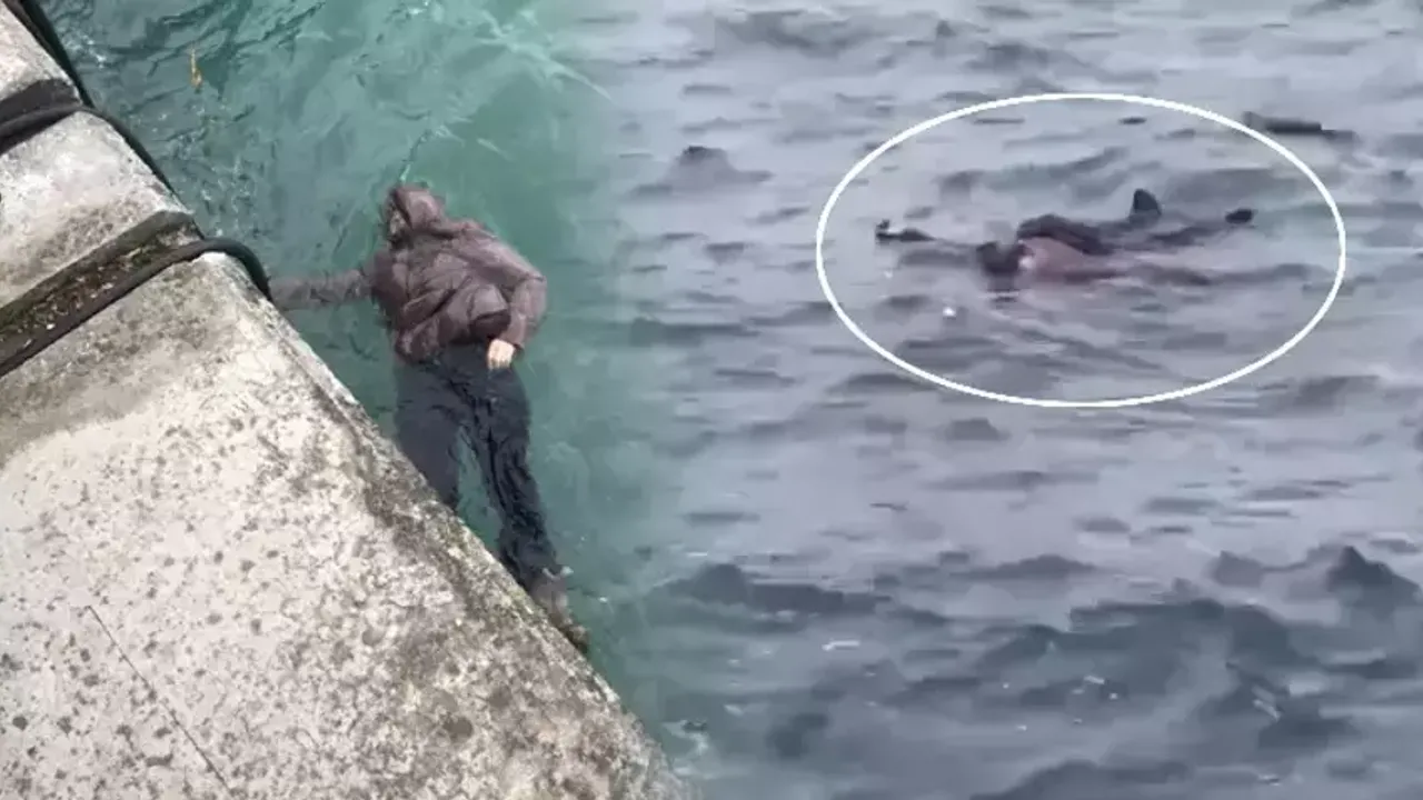 Sarıyer'de intihar etmek için denize atlayan kadın vatandaşlar tarafından kurtarıldı!