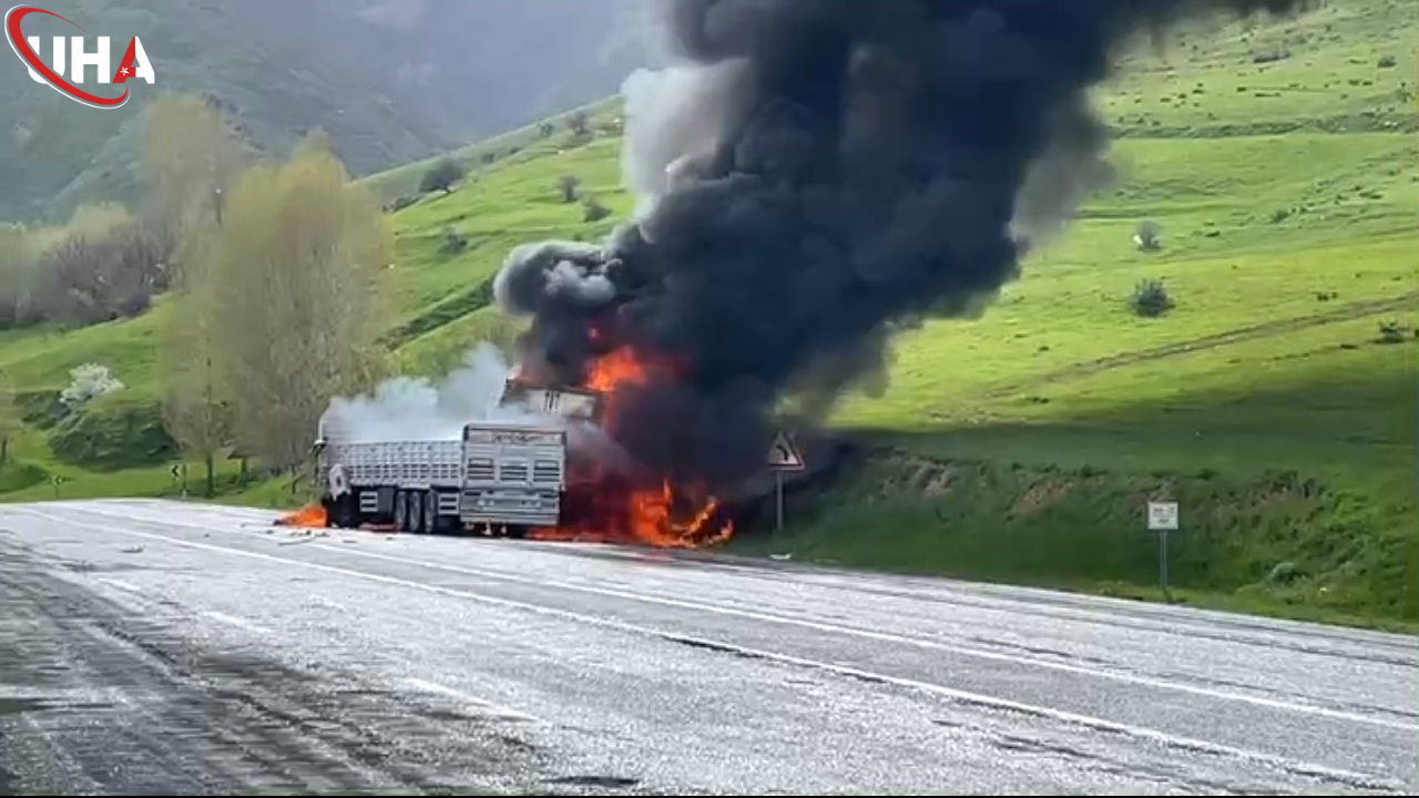 Bitlis’te Facia: Kafa Kafaya Çarpışan TIR’lar Yandı, 2 Ölü