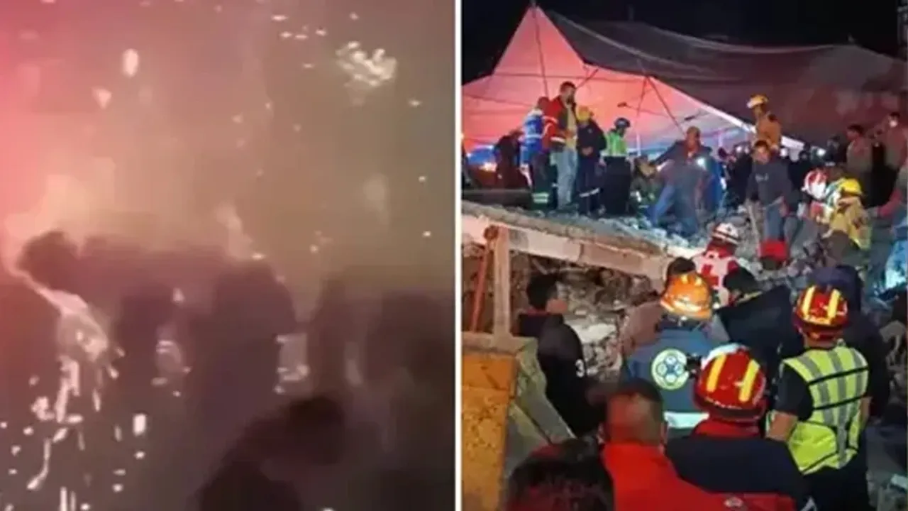Meksika'da Dini Törende Havai Fişek Faciası! 10 Ölü, 64 Yaralı
