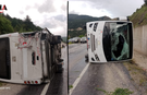 Tokat'ta Servis Aracı ile İtfaiye Çarpıştı