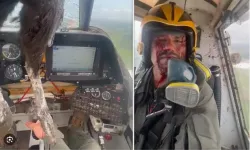 Uçağa çarpan kuş kokpite girdi, pilot kanlar içinde kaldı