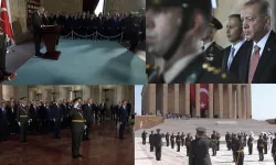 Devlet erkanından Anıtkabir ziyareti! Erdoğan Anıtkabir özel defterini imzaladı