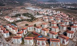 İslahiye'deki deprem konutları havadan görüntülendi