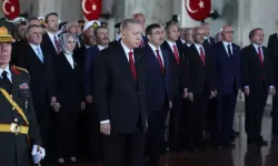 Cumhurbaşkanı Erdoğan ve devlet erkanı Anıtkabir'de