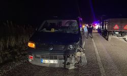 Edirne'de panelvan ile çarpışan motosikletteki 2 genç yaşamını yitirdi