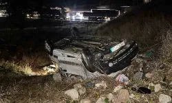 Gaziantep'te otomobil şarampole yuvarlandı: 3'ü ağır 5 yaralı