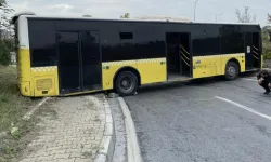 İstanbul'da belediye otobüsü kaza yaptı!