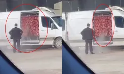 Benzinlikte durup minibüste sucuk yıkadılar! Soruşturma başlatıldı! 70 kilo sucuk imha edildi!