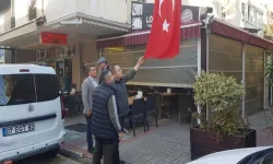 Türk bayrağını bıçakla kesen şüpheli tutuklandı