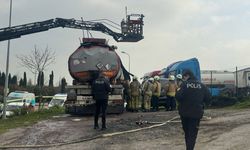 Ataşehir'de akaryakıt tankerinde yangın: 1 ölü, 3 yaralı
