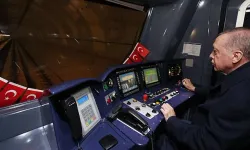 Başkan Erdoğan İstanbul'da yeni metro hattının test sürüşünü yaptı