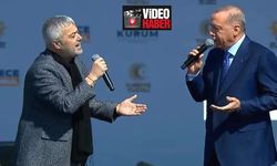 Cumhurbaşkanı Erdoğan, İstanbul mitinginde Cengiz Kurtoğlu ile şarkı söyledi: 'Duyanlara Duymayanlara'