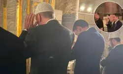 Cumhurbaşkanı Erdoğan ve İBB Başkan adayı Murat Kurum akşam namazını Ayasofya Camii'nde kıldı