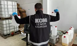 İzmir merkezli operasyonda 15 bin litre etil alkol ele geçirildi