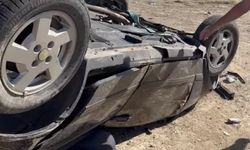 Çanakkale'de korkunç kaza: Havada takla atan araç parçalandı