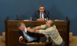 Gürcistan Parlamentosu'nda milletvekilleri arasında kavga çıktı