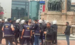 Taksim'de, DİSK üyelerinin 1 Mayıs açıklamasına polis engeli