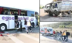 Afyonkarahisar’da yolcu otobüsüyle kamyonet çarpıştı: 1 ölü, 16 yaralı