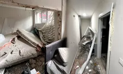 Apartman dairesinde patlama! Duvarlar çöktü, kapılar yerinden söküldü