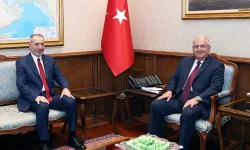 Bakan Güler, Irak Türkmen Cephesi Siyasi Büro Üyesi Aydın Maruf ile bir araya geldi