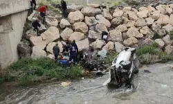 Erzincan'da dereye devrilen otomobildeki 1 kişi öldü, 1 kişi yaralandı