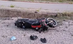 Kırıkkale'de devrilen motosikletteki 2 kişi yaralandı