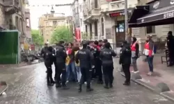 Taksim provokasyoncularına müdahale! Gözaltına alındılar