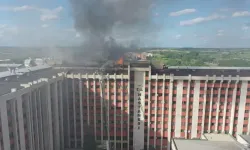 Trakya Üniversitesi Tıp Fakültesi Hastanesi'nin çatısında yangın