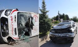 Elazığ'da ambulans ve araç çarpıştı: 5 yaralı