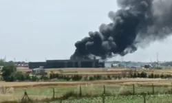 Silivri'de boya fabrikasında yangın