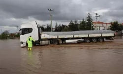 Nevşehir'de sağanak sele neden oldu