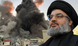 Hizbullah lideri Nasrallah'ın 85 sığınak delen bombayla vurulduğu binanın görüntüleri ortaya çıktı