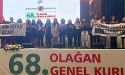 Ankara Barosu seçimlerinde PKK elebaşı Öcalan'ın sloganları! Ortalık savaş alanına döndü