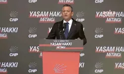 CHP Lideri Özgür Özel Yaşam Hakkı Mitingi'nde konuştu: Teröre meydan okumaya geldik