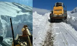 Hakkari'de kar kalınlığı 1 metreyi buldu: Üs bölgesinin yolu kapandı