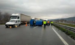 Anadolu Otoyolu'nda feci kaza! 2 cip çarpıştı, yaralılar var