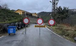 Rize'de yağış sonrası heyelan meydana geldi