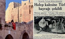 Türk bayrağı 76 yıl sonra Halep Kalesi'nde dalgalandı!