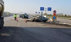 Konya'da tır ve otomobil çarpıştı! 1 ölü, 1 yaralı