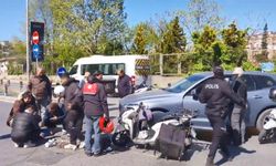 Sarıyer’de Ciple Çarpışan Motosikletli Kurye Ağır Yaralandı