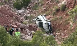 Adıyaman'da feci kaza! Araç uçuruma yuvarlandı: 1 ölü, 1 yaralı