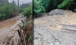 Adana Feke'de Dereler Taştı, Yollar Kapandı