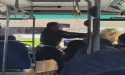 Otobüs Şoförü İle Kadın Yolcu Arasında Kavga Kamerada