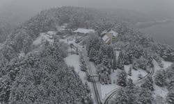 Abant, Beyaz Örtüyle Kaplanarak Kışa Büründü