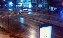 Ehliyetsiz ve Alkollü Sürücü Karşı Şeride Geçip Kaldırıma Çıktı