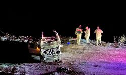 Buzlanan Yolda Hafif Ticari Araç Şarampole Yuvarlandı