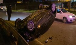 Bursa'da otomobil takla attı: 1 yaralı