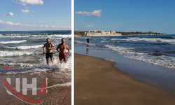 Mersin’de Aralık Ayında Deniz Keyfi Yaşandı