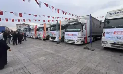 Kocaeli Gebze'den Sudan'a 10 Tır Yardım Malzemesi Gönderildi